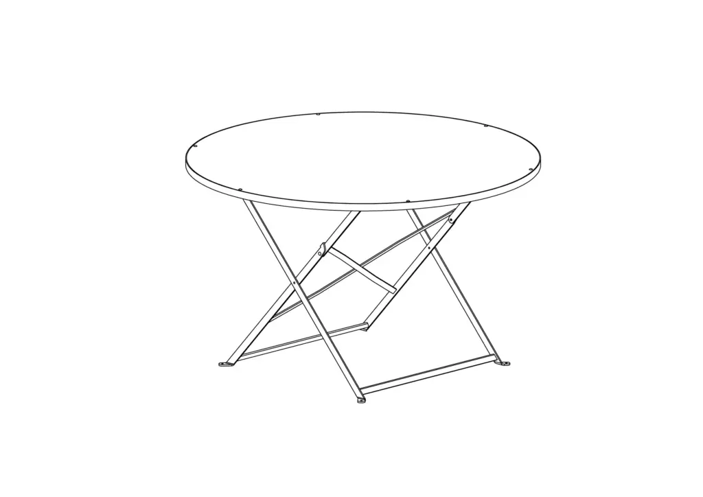 Table extérieure ronde Kiosques